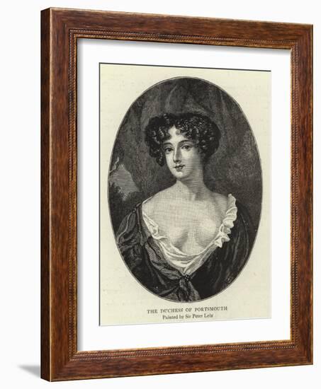 The Duchess of Portsmouth-Sir Peter Lely-Framed Giclee Print