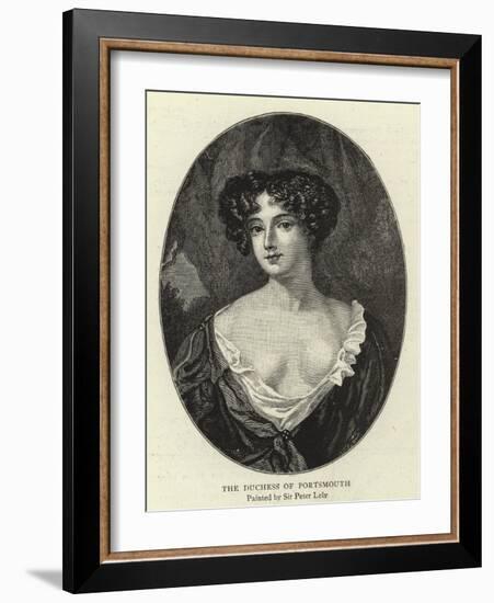 The Duchess of Portsmouth-Sir Peter Lely-Framed Giclee Print