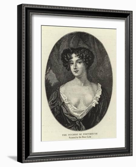 The Duchess of Portsmouth-Sir Peter Lely-Framed Giclee Print