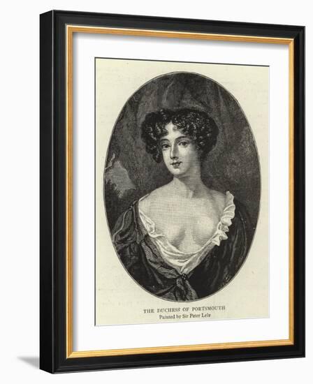 The Duchess of Portsmouth-Sir Peter Lely-Framed Giclee Print