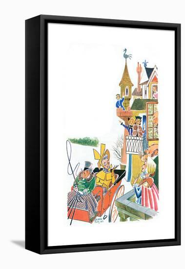 The Duchess Slides to Tea - Jack & Jill-Frank Dobias-Framed Premier Image Canvas