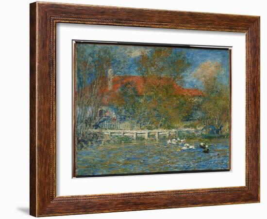 The Duck Pond, 1873 (Oil on Canvas)-Pierre Auguste Renoir-Framed Giclee Print