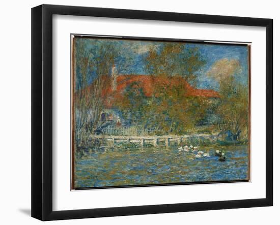 The Duck Pond, 1873 (Oil on Canvas)-Pierre Auguste Renoir-Framed Giclee Print