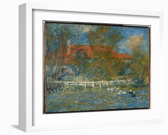 The Duck Pond, 1873 (Oil on Canvas)-Pierre Auguste Renoir-Framed Giclee Print