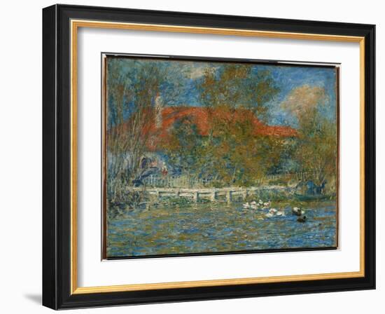 The Duck Pond, 1873 (Oil on Canvas)-Pierre Auguste Renoir-Framed Giclee Print