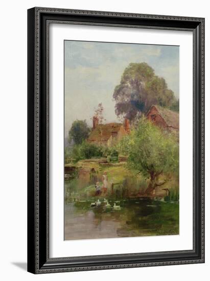 The Duck Pond-Henry John Yeend King-Framed Giclee Print