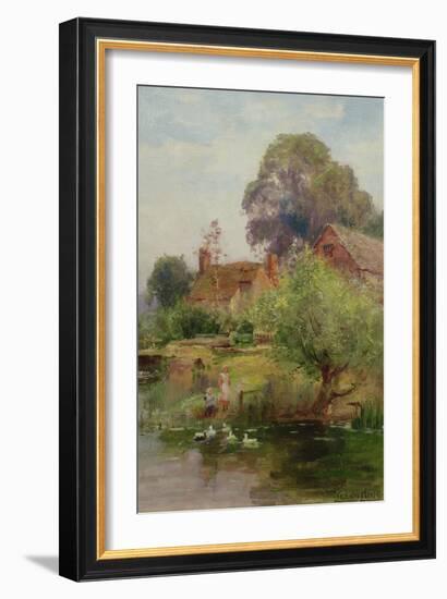 The Duck Pond-Henry John Yeend King-Framed Giclee Print