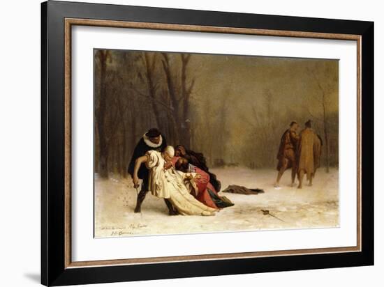 The Duel after the Ball; Sortie Du Bal Masque-Jean Leon Gerome-Framed Giclee Print