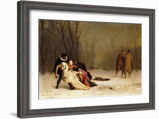 The Duel after the Ball-Jean Leon Gerome-Framed Giclee Print