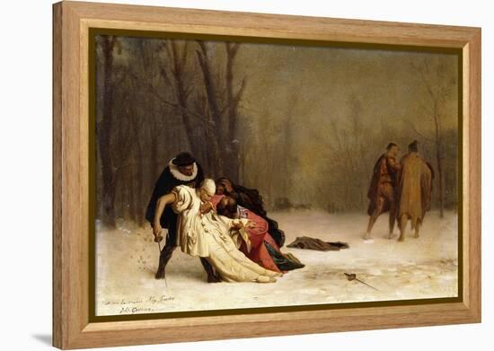 The Duel after the Ball-Jean Leon Gerome-Framed Premier Image Canvas