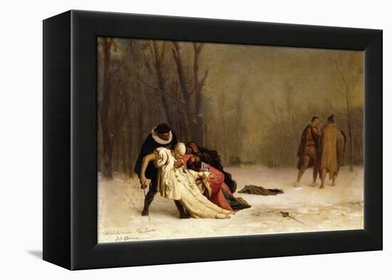 The Duel after the Ball-Jean Leon Gerome-Framed Premier Image Canvas