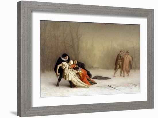 The Duel after the Masquerade-Jean Leon Gerome-Framed Giclee Print