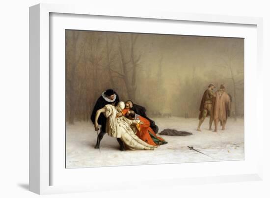 The Duel after the Masquerade-Jean Leon Gerome-Framed Giclee Print