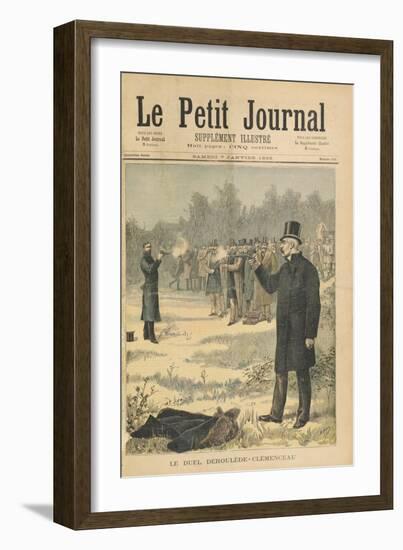 The Duel Between Paul Deroulede (1846-1914) and Georges Clemenceau (1841-1929) Illustration from 'L-Henri Meyer-Framed Giclee Print