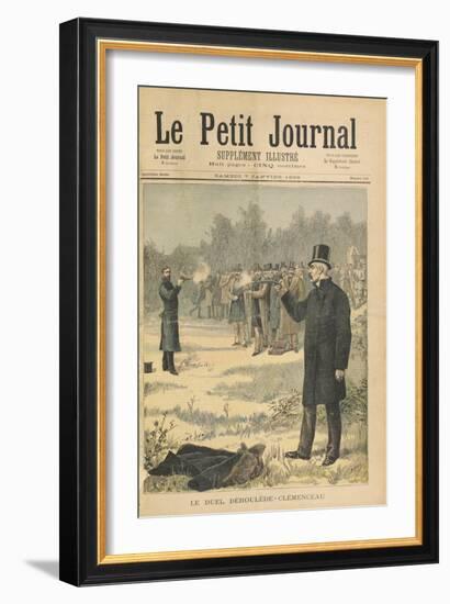 The Duel Between Paul Deroulede (1846-1914) and Georges Clemenceau (1841-1929) Illustration from 'L-Henri Meyer-Framed Giclee Print