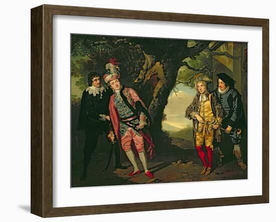 The Duel, from Act 3, Scene 4 of 'Twelfth Night', 1771-72-Francis Wheatley-Framed Giclee Print