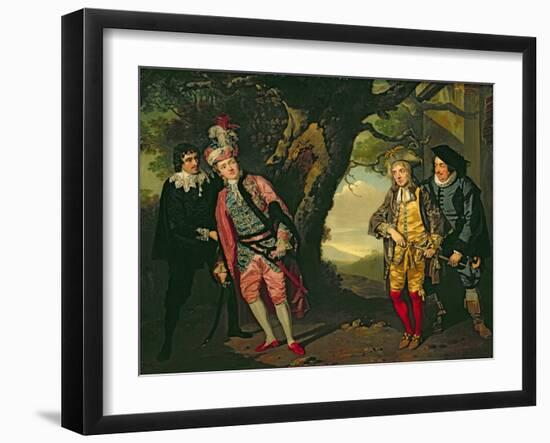 The Duel, from Act 3, Scene 4 of 'Twelfth Night', 1771-72-Francis Wheatley-Framed Giclee Print