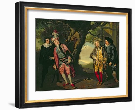 The Duel, from Act 3, Scene 4 of 'Twelfth Night', 1771-72-Francis Wheatley-Framed Giclee Print