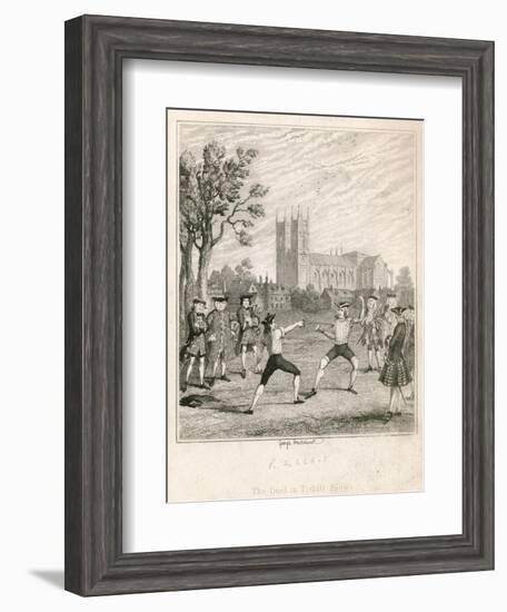 The Duel in Tothill Fields-George Cruikshank-Framed Giclee Print