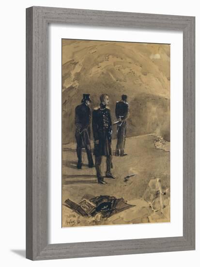 The Duel of Pechorin and Grushnitsky, 1891-Mikhail Alexandrovich Vrubel-Framed Giclee Print