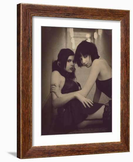 The Duet-Winter Wolf Studios-Framed Photographic Print