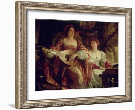 The Duet-Frank Bernard Dicksee-Framed Giclee Print