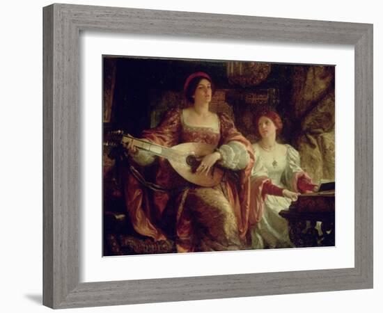 The Duet-Frank Bernard Dicksee-Framed Giclee Print