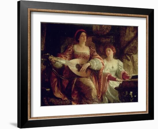 The Duet-Frank Bernard Dicksee-Framed Giclee Print