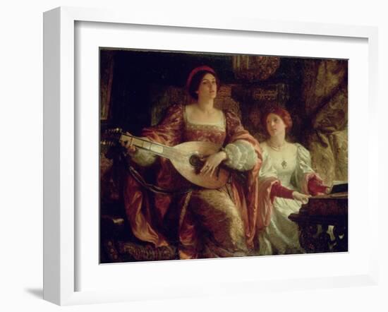 The Duet-Frank Bernard Dicksee-Framed Giclee Print