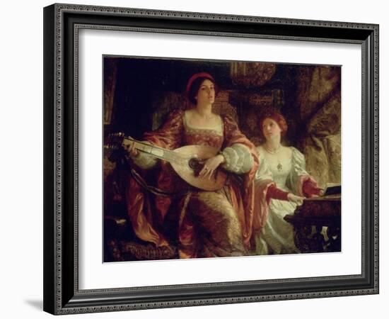 The Duet-Frank Bernard Dicksee-Framed Giclee Print