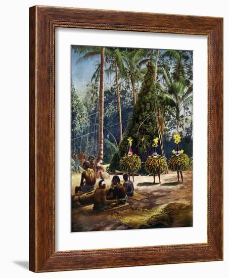 The Duk Duk Society, Bismarck Archipelago, Papua New Guinea, 1920-null-Framed Giclee Print