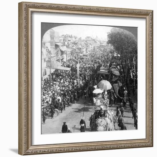 The Duke and Duchess of Connaught and in the Great Durbar Procession, Delhi, India, 1903-Underwood & Underwood-Framed Giclee Print