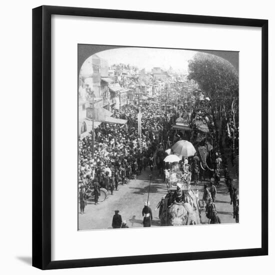 The Duke and Duchess of Connaught and in the Great Durbar Procession, Delhi, India, 1903-Underwood & Underwood-Framed Giclee Print