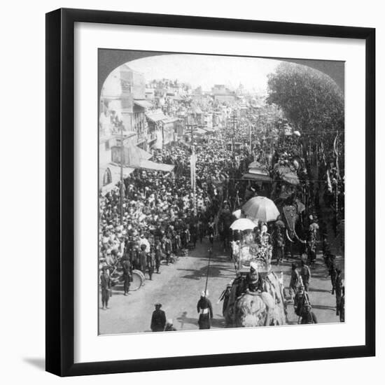 The Duke and Duchess of Connaught and in the Great Durbar Procession, Delhi, India, 1903-Underwood & Underwood-Framed Giclee Print