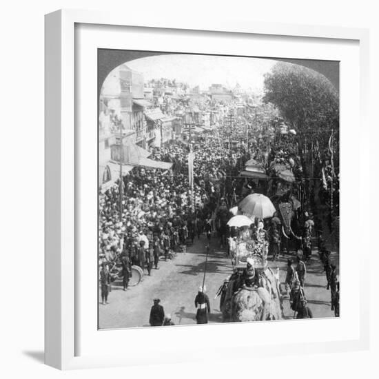 The Duke and Duchess of Connaught and in the Great Durbar Procession, Delhi, India, 1903-Underwood & Underwood-Framed Giclee Print