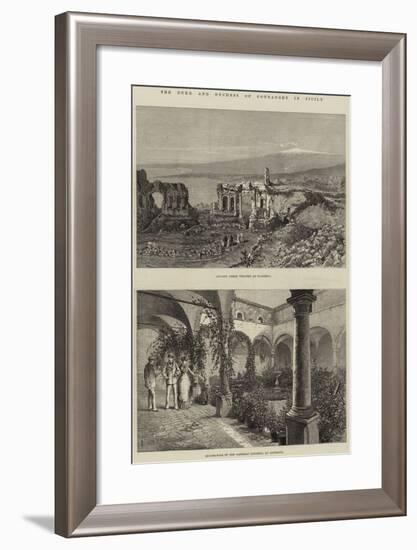 The Duke and Duchess of Connaught in Sicily-Thomas Harrington Wilson-Framed Giclee Print