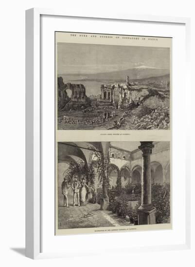 The Duke and Duchess of Connaught in Sicily-Thomas Harrington Wilson-Framed Giclee Print