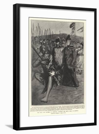 The Duke and Duchess of Cornwall Watching the Royal Haka at Rotorua-Sydney Prior Hall-Framed Giclee Print