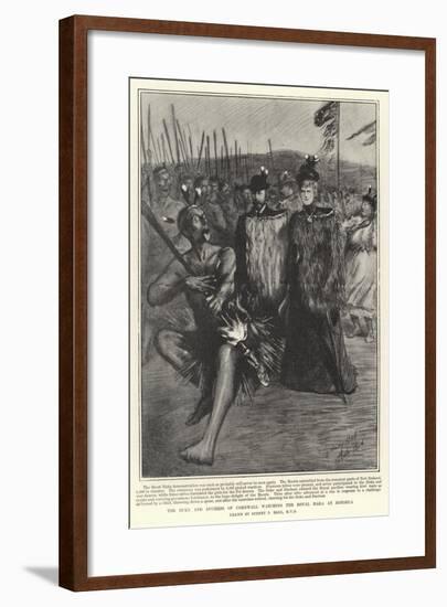 The Duke and Duchess of Cornwall Watching the Royal Haka at Rotorua-Sydney Prior Hall-Framed Giclee Print