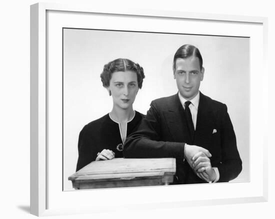 The Duke and Duchess of Kent, Prince George Married to Princess Marina-Cecil Beaton-Framed Photographic Print