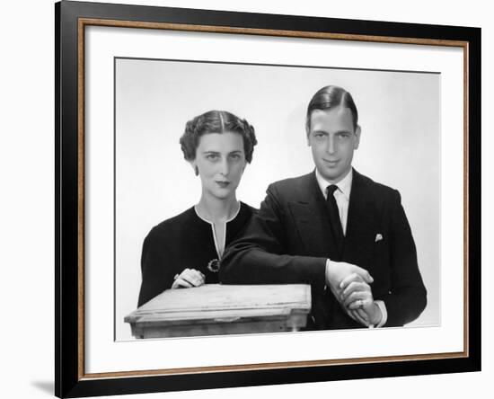 The Duke and Duchess of Kent, Prince George Married to Princess Marina-Cecil Beaton-Framed Photographic Print