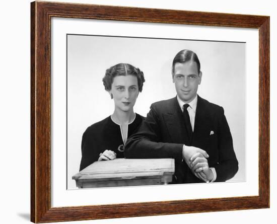 The Duke and Duchess of Kent, Prince George Married to Princess Marina-Cecil Beaton-Framed Photographic Print