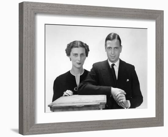 The Duke and Duchess of Kent, Prince George Married to Princess Marina-Cecil Beaton-Framed Photographic Print