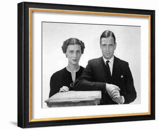 The Duke and Duchess of Kent, Prince George Married to Princess Marina-Cecil Beaton-Framed Photographic Print
