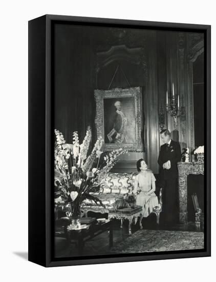 The Duke and the Duchess of Windsor in Paul Louis Weiller's House, Paris, France, 1949-Cecil Beaton-Framed Premier Image Canvas