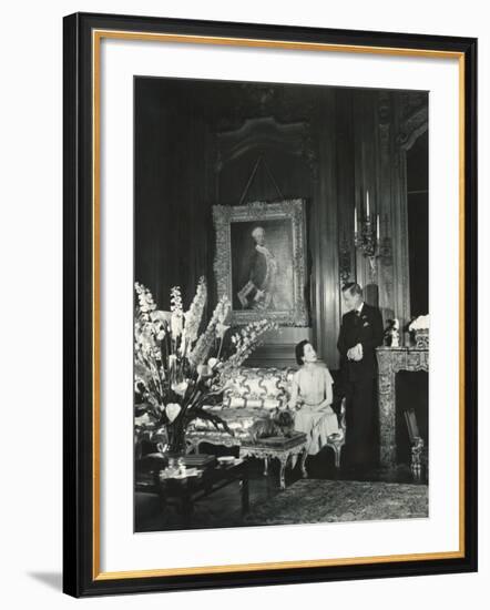 The Duke and the Duchess of Windsor in Paul Louis Weiller's House, Paris, France, 1949-Cecil Beaton-Framed Photographic Print