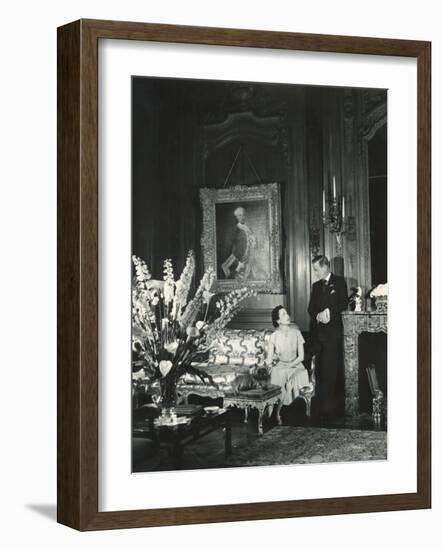 The Duke and the Duchess of Windsor in Paul Louis Weiller's House, Paris, France, 1949-Cecil Beaton-Framed Photographic Print