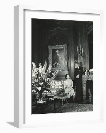 The Duke and the Duchess of Windsor in Paul Louis Weiller's House, Paris, France, 1949-Cecil Beaton-Framed Photographic Print