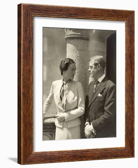 The Duke and the Duchess of Windsor, Prince Edward, Formerly King of the United Kingdom-Cecil Beaton-Framed Photographic Print