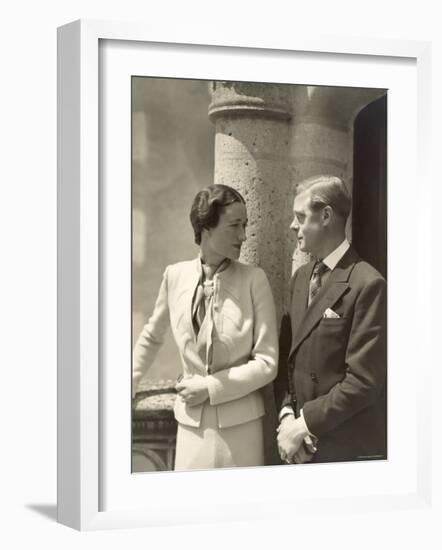 The Duke and the Duchess of Windsor, Prince Edward, Formerly King of the United Kingdom-Cecil Beaton-Framed Photographic Print